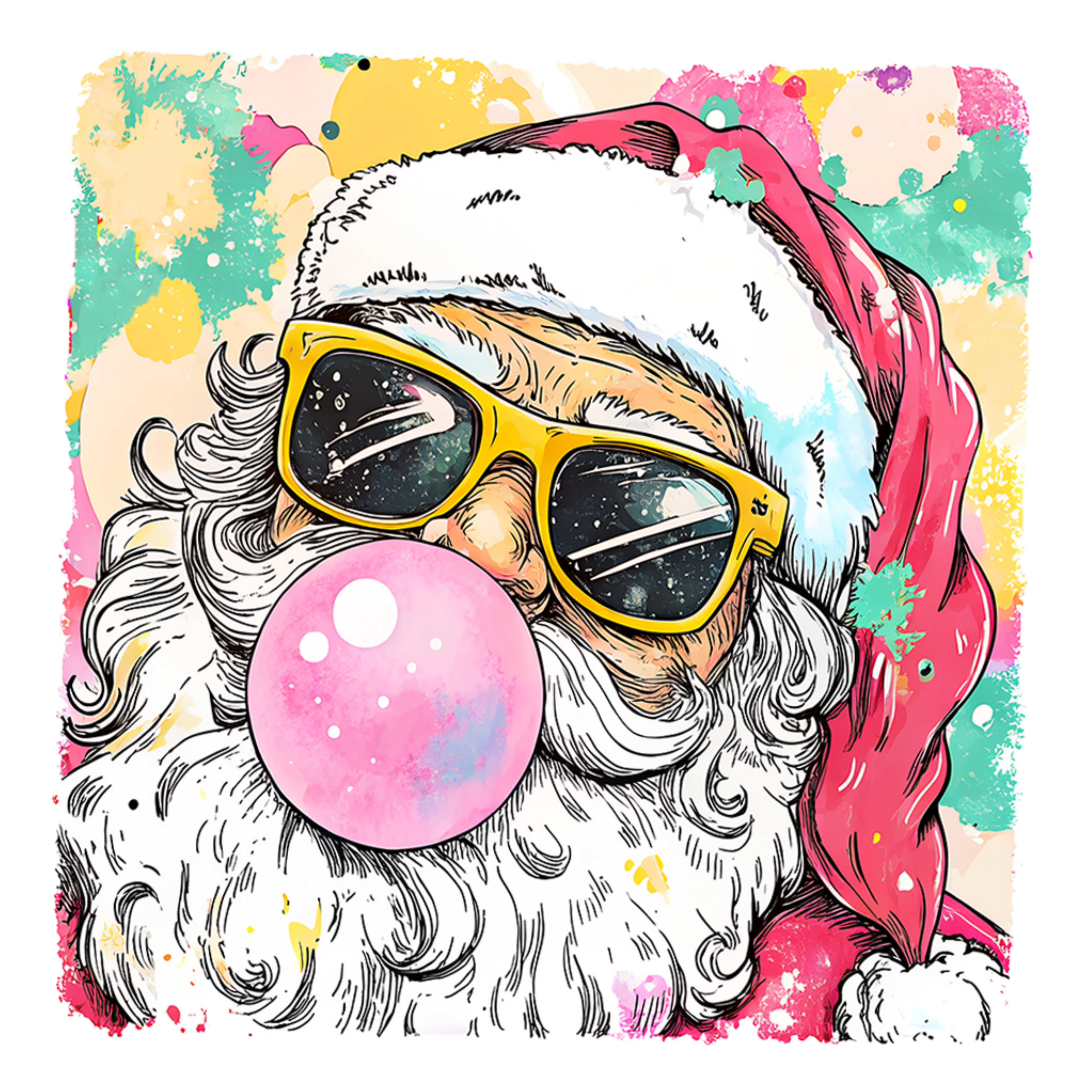 Bubble Santa Pullover