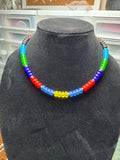 Handmade Beaded Necklace - Color Block