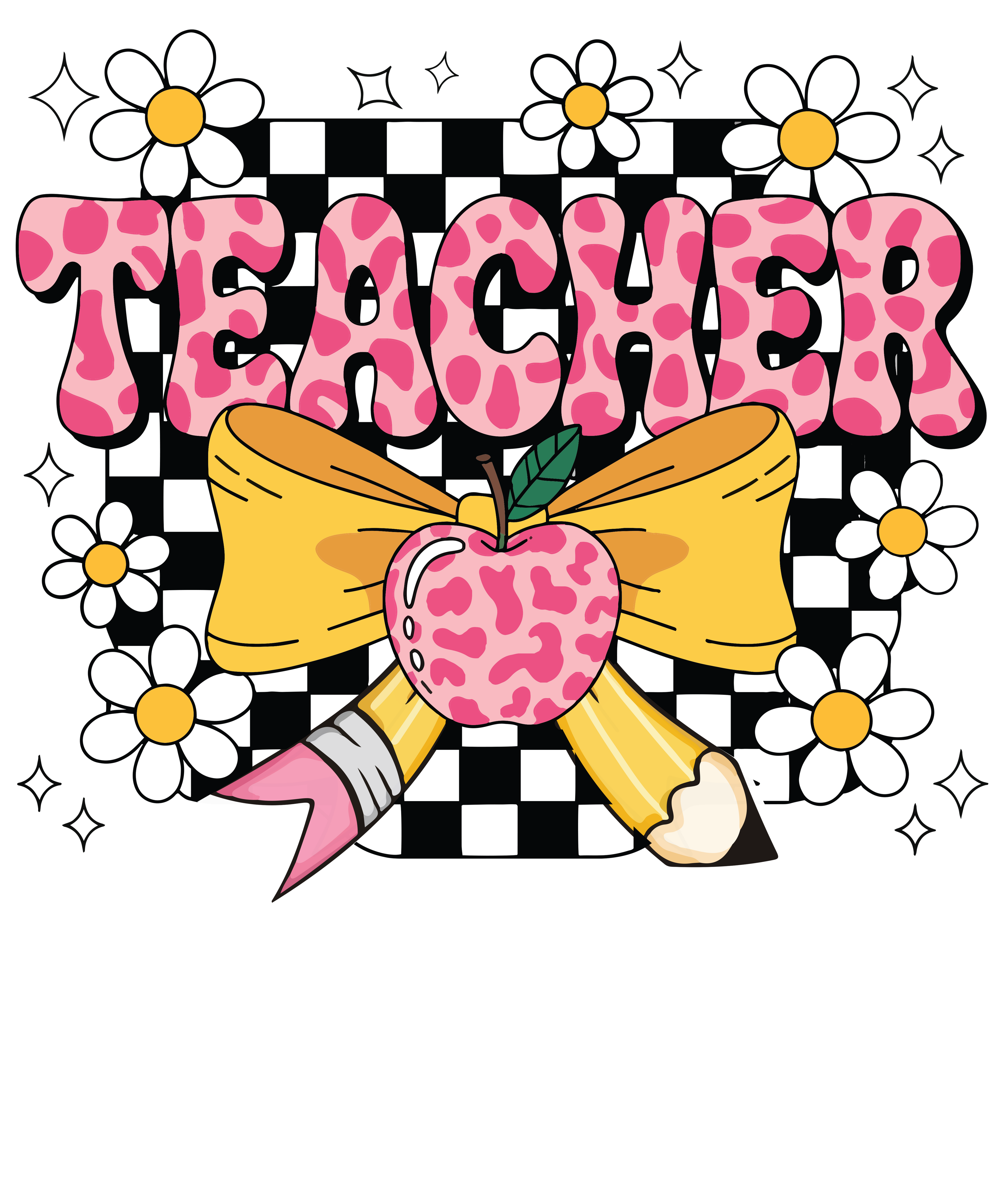 Pink Leopard Teacher