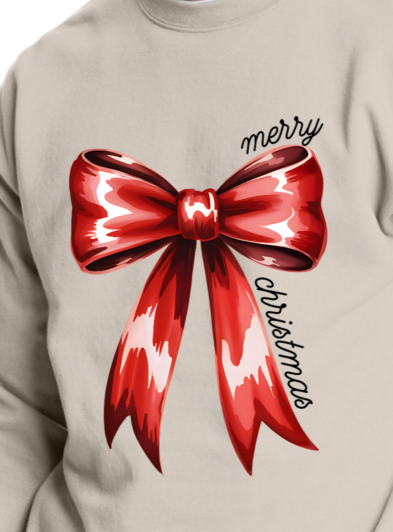 Merry Christmas Bow Pullover