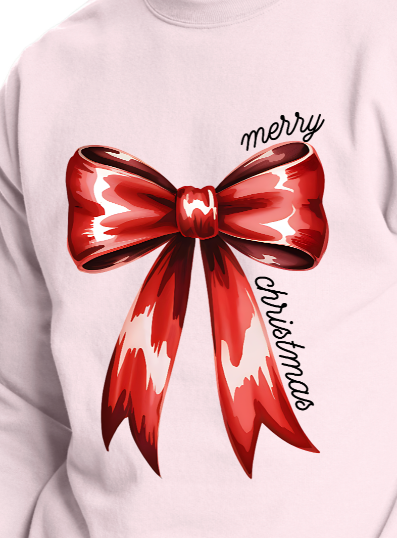 Merry Christmas Bow Pullover