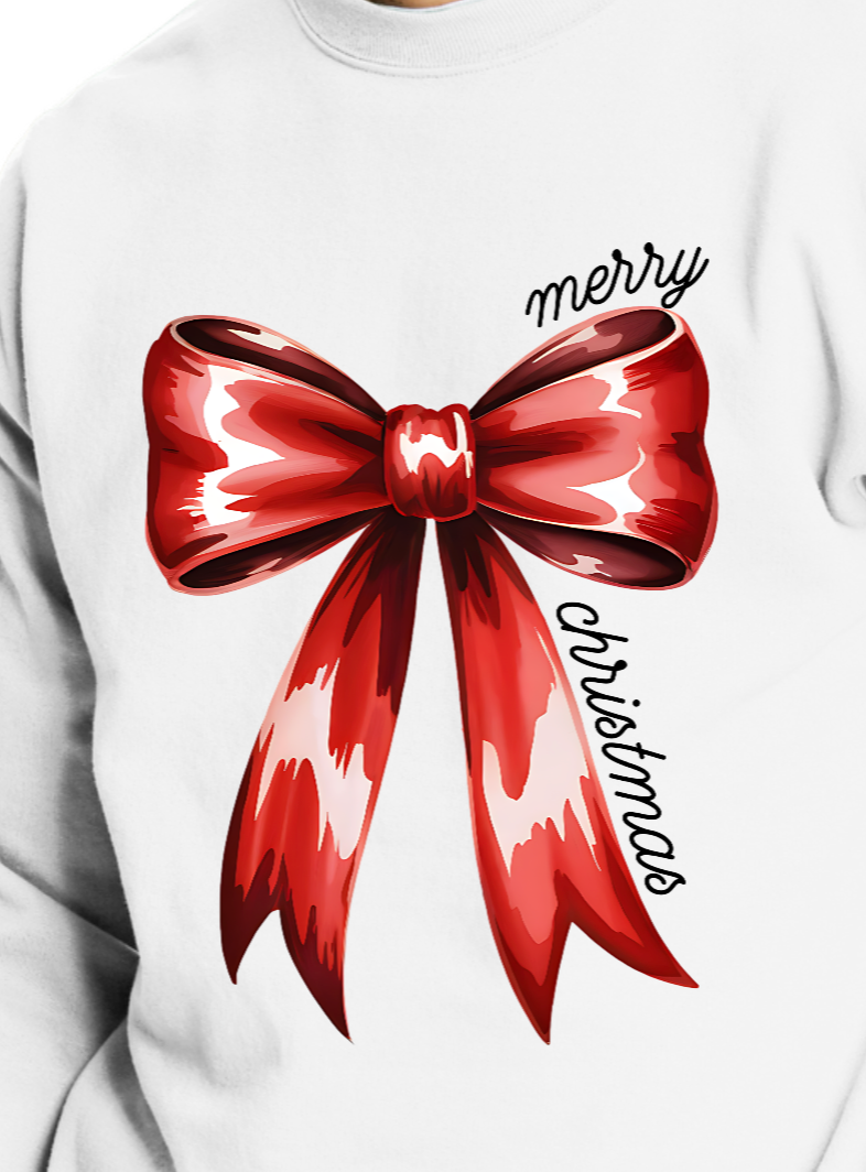 Merry Christmas Bow Pullover