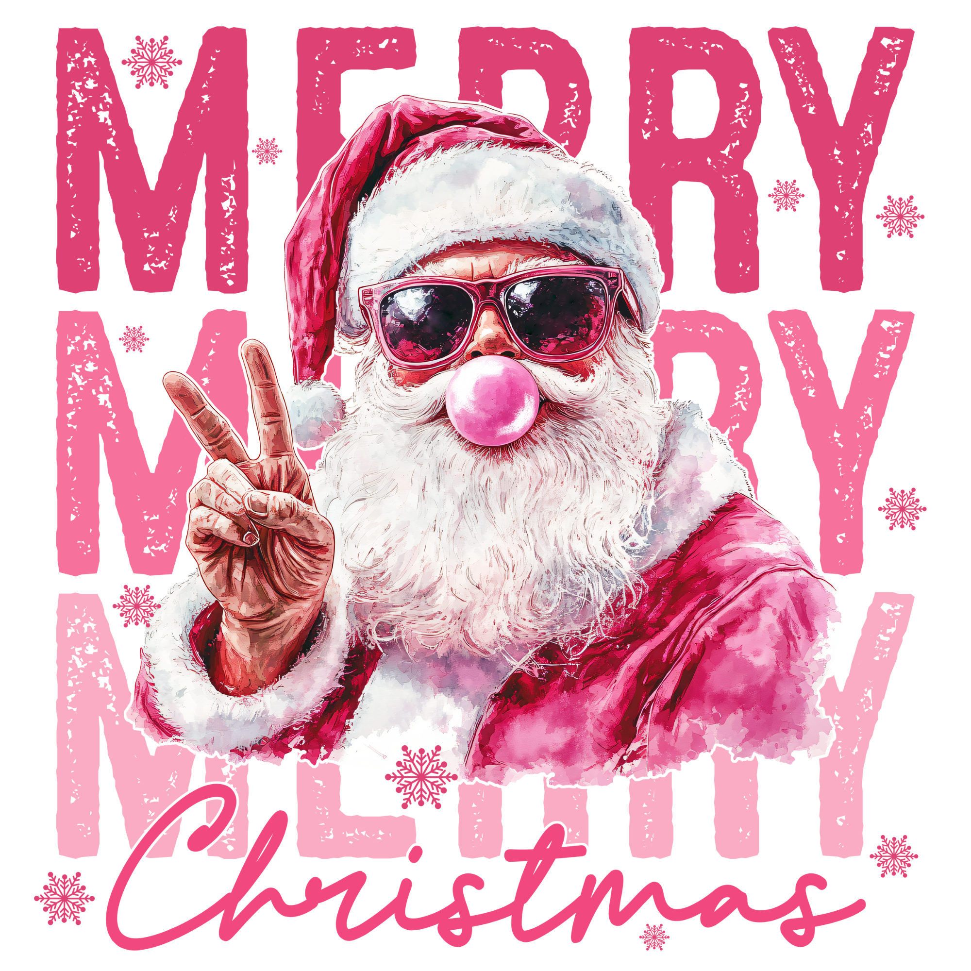 Merry Bubble Santa Pullover