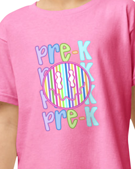 Neon Back to School Grade Tee (kids)