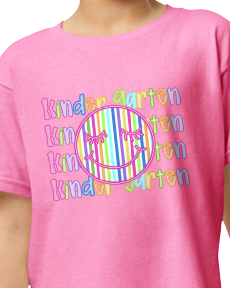 Neon Back to School Grade Tee (kids)