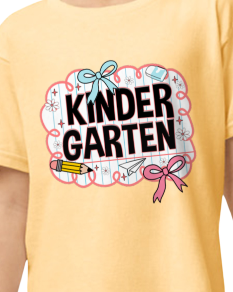 Preppy Yellow Back to School Grade Tee (kids)