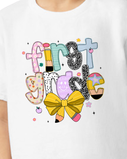 Preppy Back to School Grade Tee (kids)