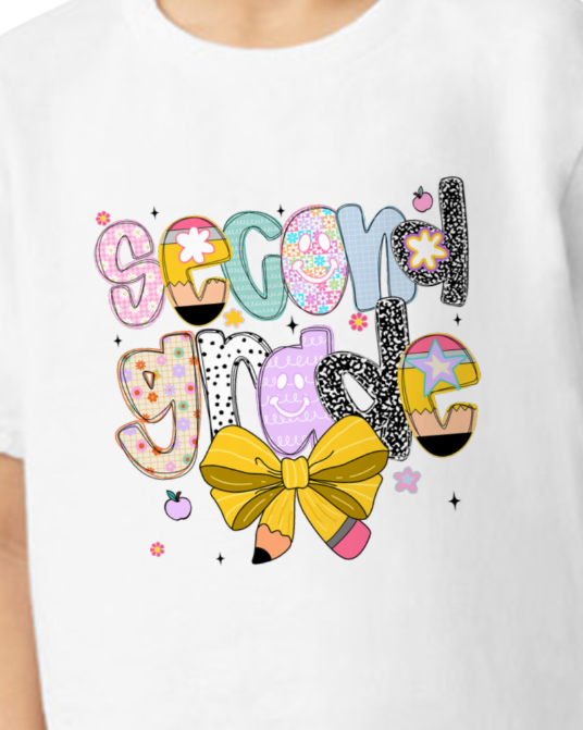 Preppy Back to School Grade Tee (kids)