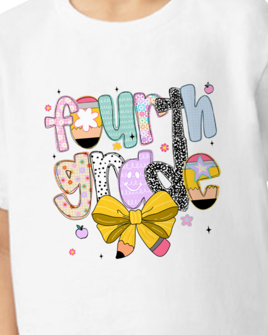 Preppy Back to School Grade Tee (kids)