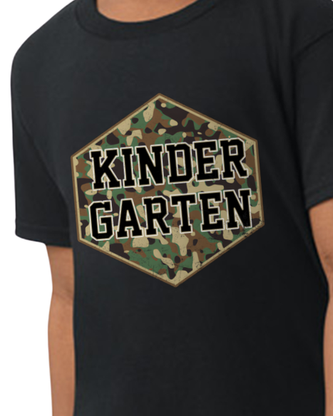 Camo Back to School Grade Tee (kids)